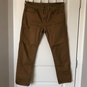 Levi’s tan 502 34x32 stretch jeans